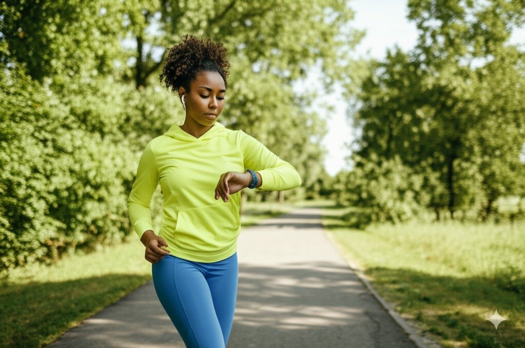 AI fitness agent on smartwatch during run